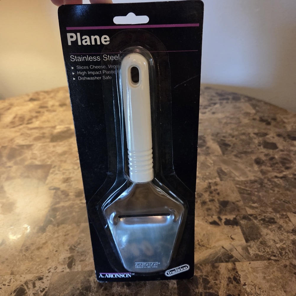 A. Aronson Stainless Steel Plane plastic handle cheese vegetables diswasher safe